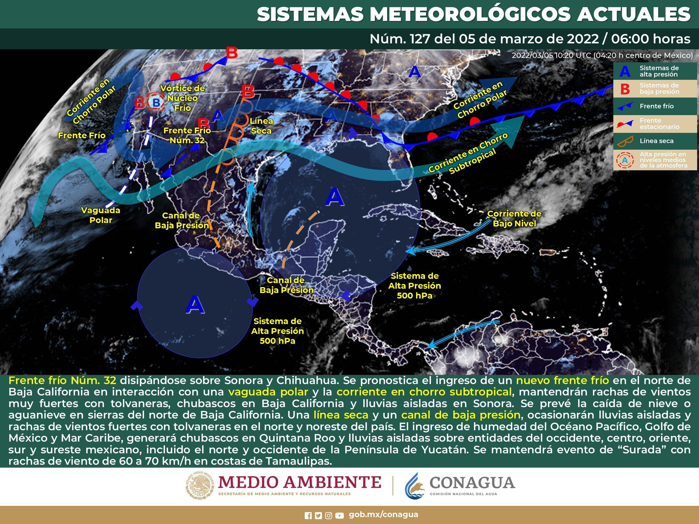 Clima M Xico Se Mantendr N Rachas De Vientos Muy Fuertes Con