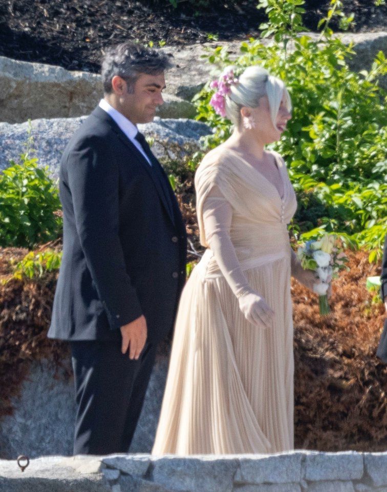Lady Gaga en la boda de su hermana