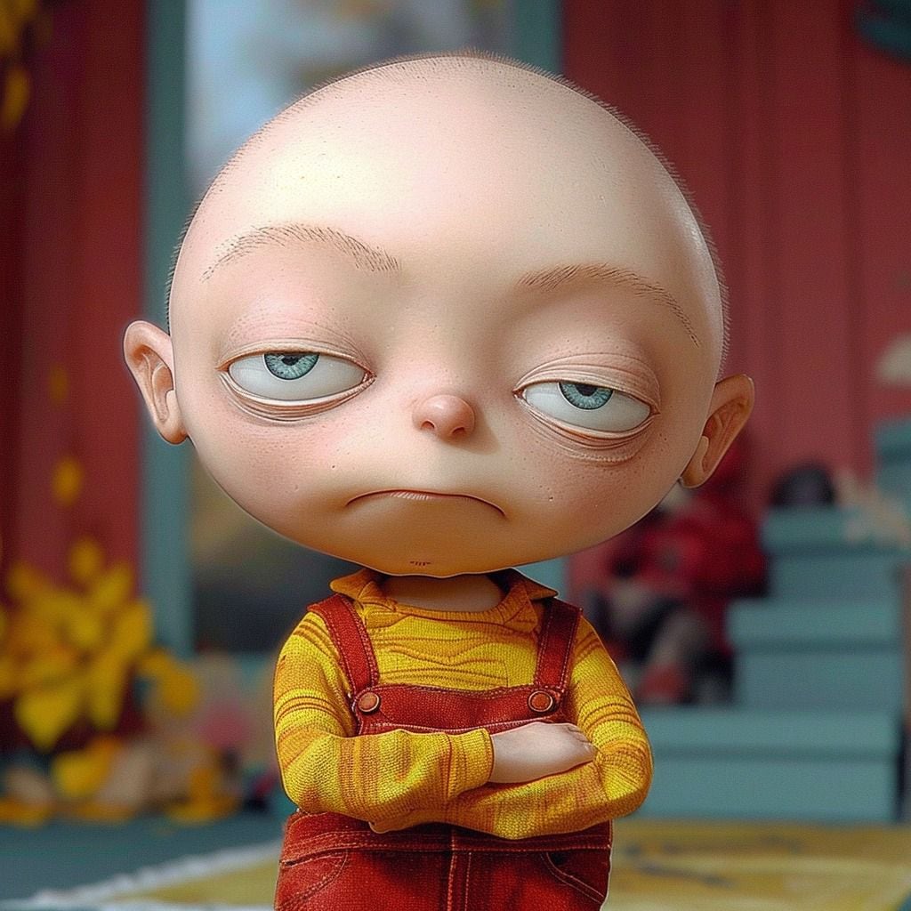 Stewie Griffin: Así se imaginó la IA al malcriado niño de Padre de Familia  | Noticias de México | El Imparcial