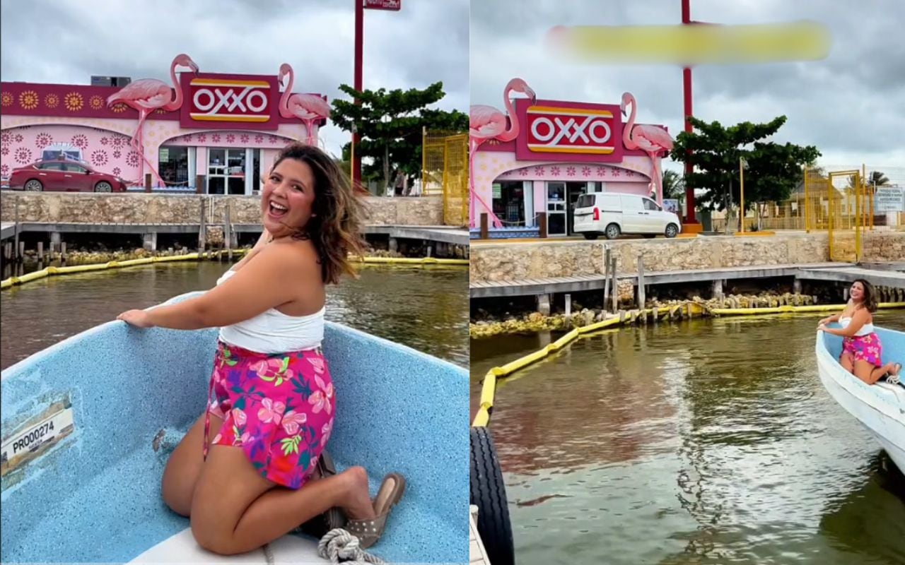 Oxxo en medio del mar? VIDEO de mujer llegando en lancha a tienda en  Yucatán se hace viral | Noticias de México | El Imparcial