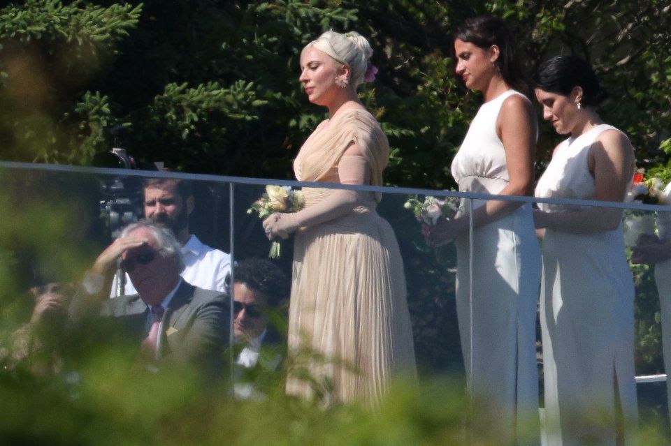 Lady Gaga en la boda de su hermana