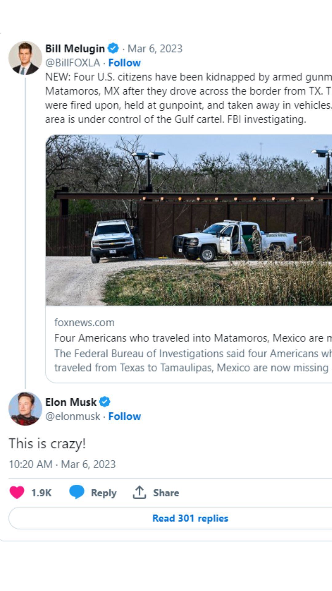 Así Reaccionó Elon Musk Al Secuestro De 4 Estadounidenses En Tamaulipas Noticias De México 