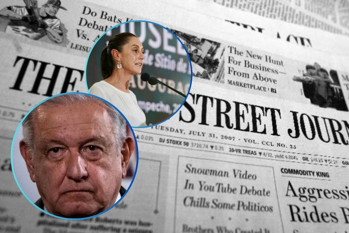 AMLO: Wall Street Journal le falta el respeto a Claudia Sheinbaum