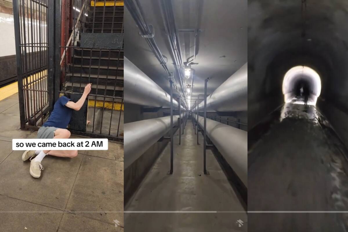 Youtuber explora túneles abandonados de Nueva York y acumula 30 millones de vistas en TikTok