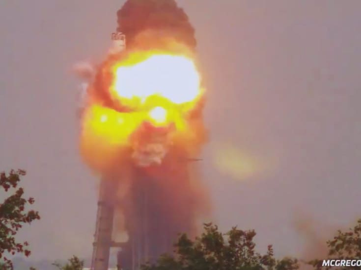 VIDEO: Así explotó el cohete de SpaceX durante el lanzamiento del viernes 24 de mayo