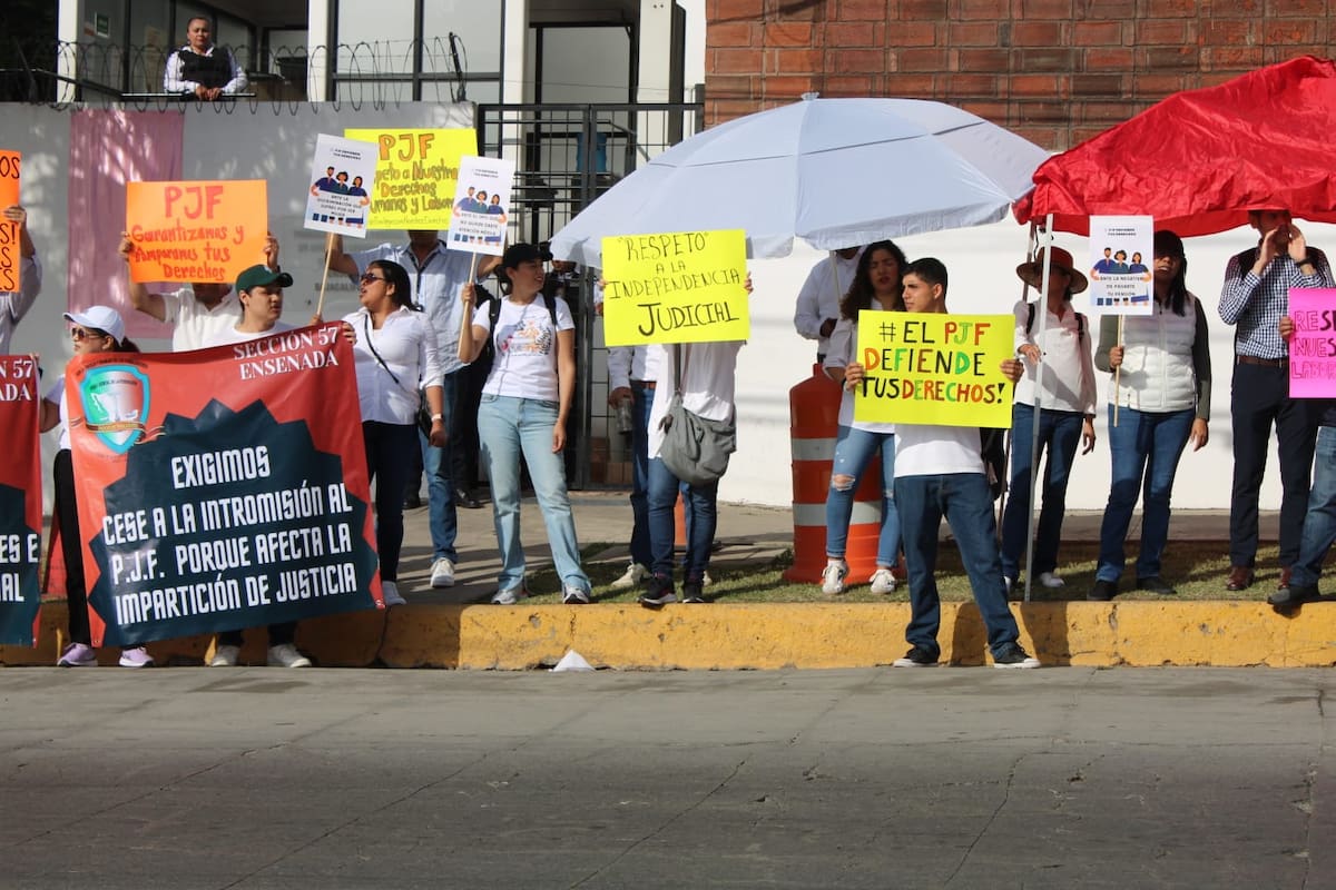 Trabajadores del PJF en Tijuana se unen al paro nacional por eliminación de fideicomisos