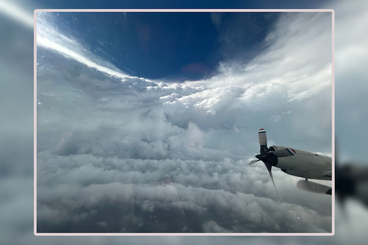 VIDEO: ¿Cómo es un huracán por dentro? Avión se mete al ojo de “Beryl” y capta impresionantes imágenes