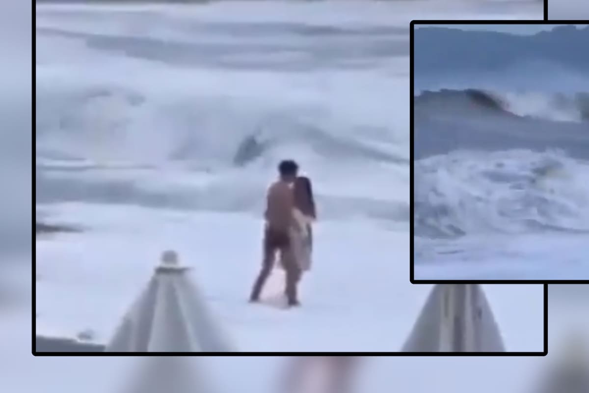 VIDEO: Joven de 20 años es arrastrada por ola gigante mientras paseaba con su pareja en la playa; no pudo salvarla