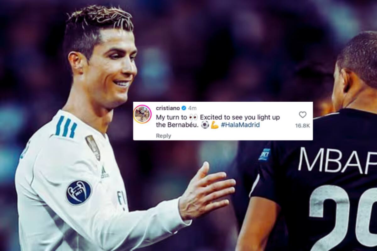 Cristiano Ronaldo aplaude la llegada de Kylian Mbappé al Real Madrid: 'Te toca a ti iluminar el Bernabéu'