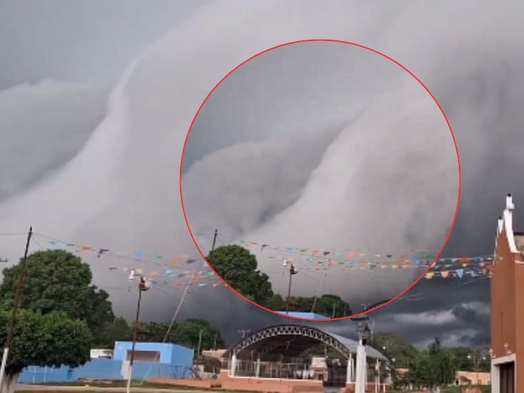 VIDEO: Captan IMPRESIONANTE fenómeno en el cielo derivado del Huracán Beryl