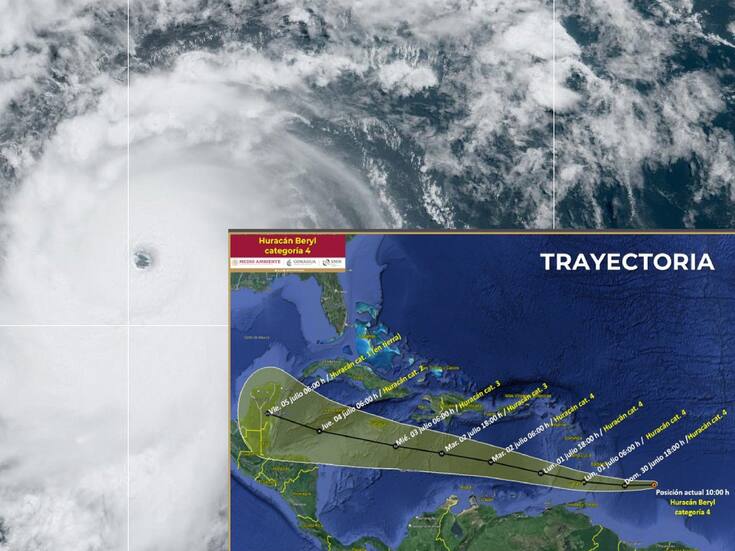 Huracán Beryl alcanza la peligrosa categoría 4 con fuertes vientos: ¿Cuántos huracanes habrá esta temporada?
