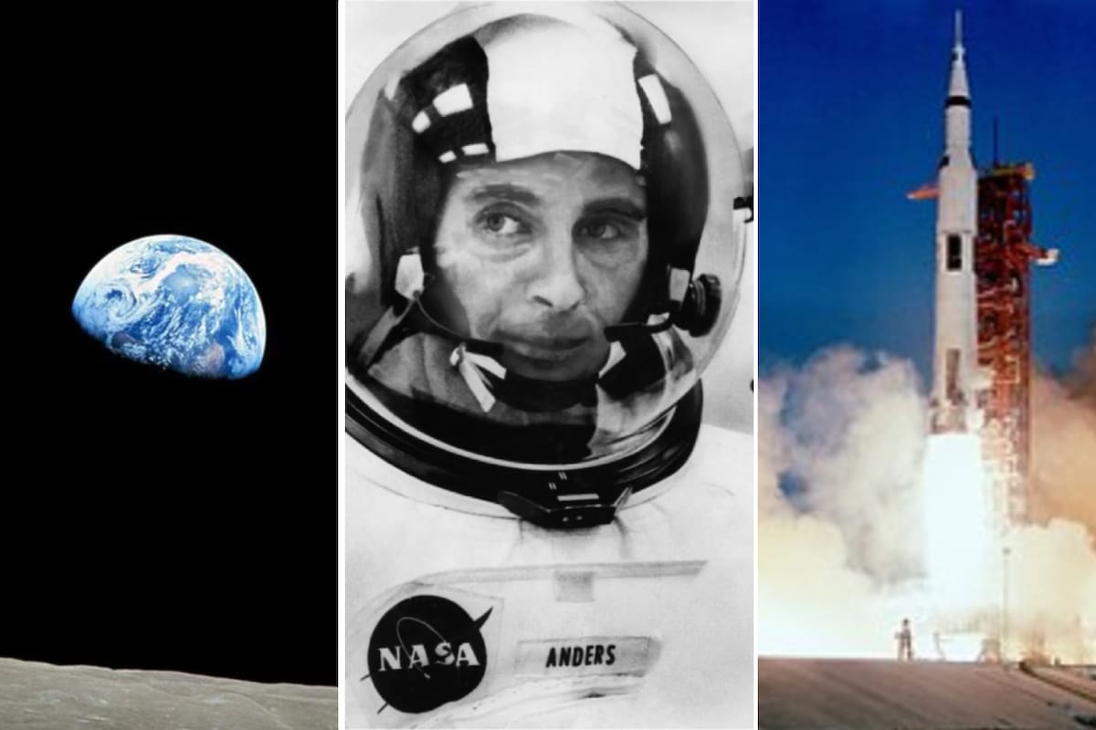 Murió astronauta del Apollo 8, William Anders, que tomó foto icónica de la Tierra