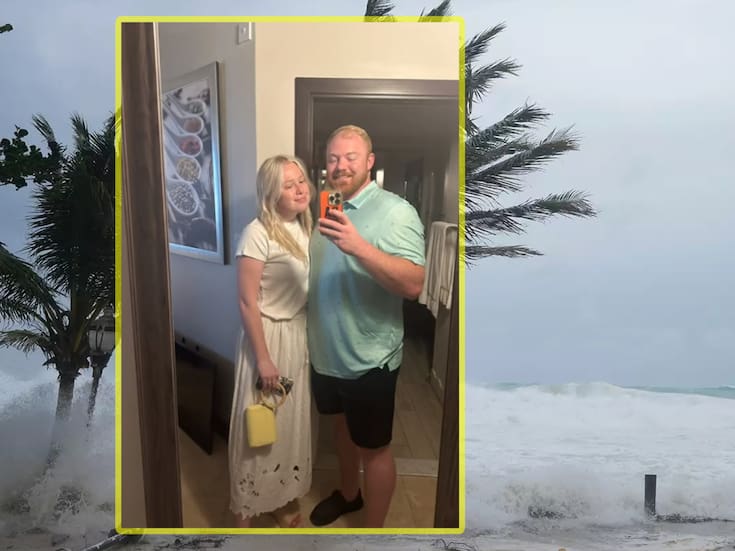 VIDEO: Recién casados atrapados por Huracán Beryl en su luna de miel en un hotel de Granada