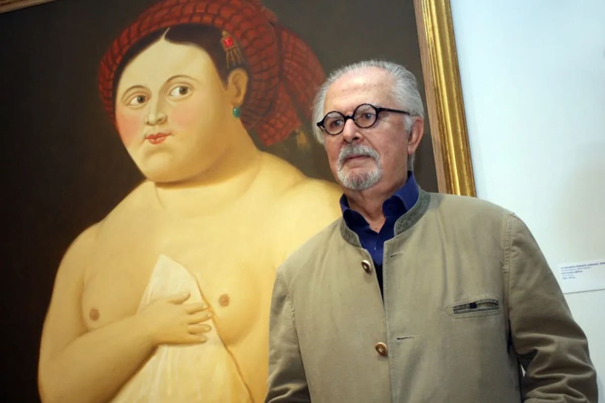 ¿Cuál era el motivo detrás de los cuerpos voluminosos en el arte de Fernando Botero?