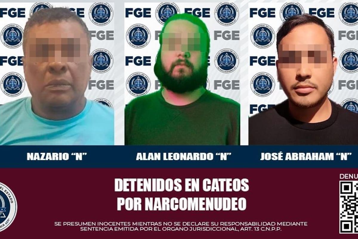 Policiaca Tijuana: Detienen a tres por narcomenudeo
