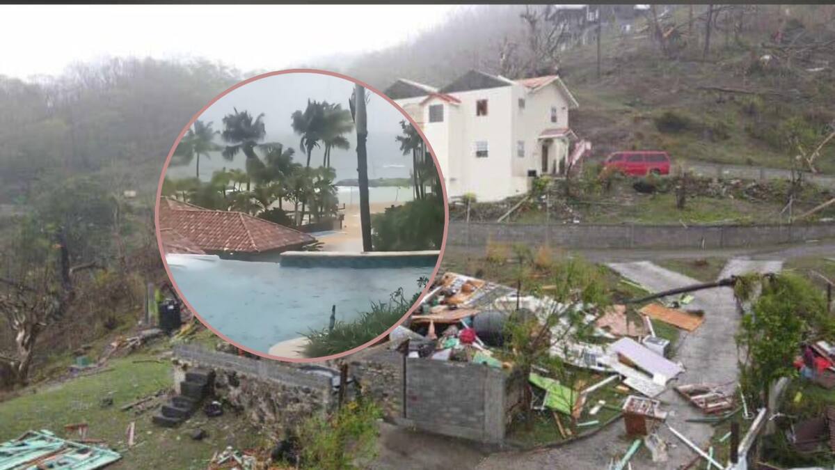El Huracán Beryl deja primeros daños en el Caribe y se va acercando hacia México. | @SkyAlertStorm y Storyful