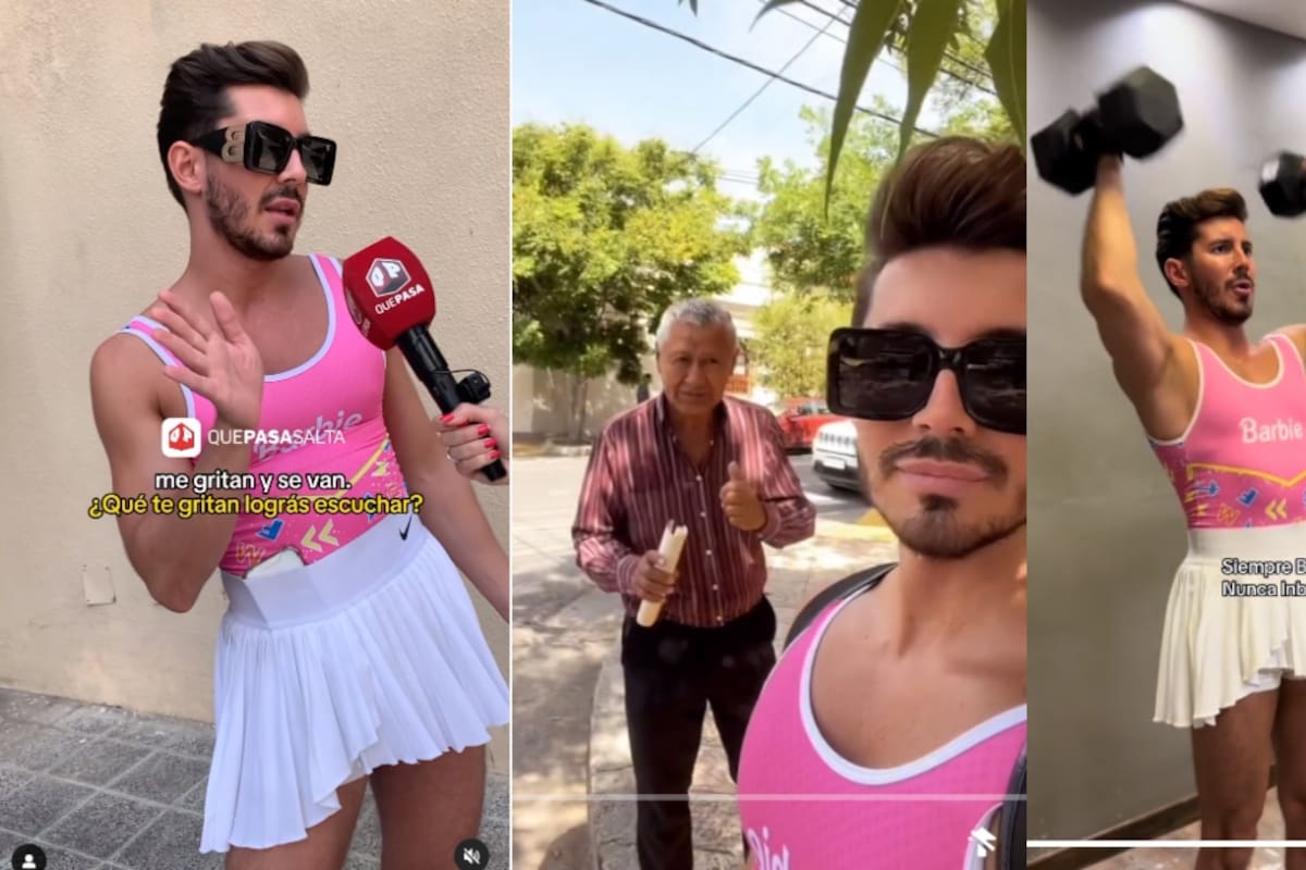 Fanático religioso le dice a un joven gay que se irá al infierno por usar falda y una camiseta rosa de Barbie