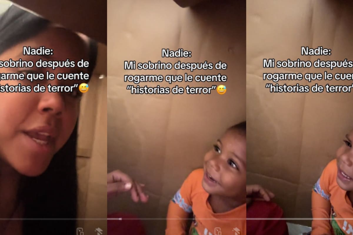 VIDEO: niño le suplica a su tía que le cuente historias de terror, pero termina llorando de miedo