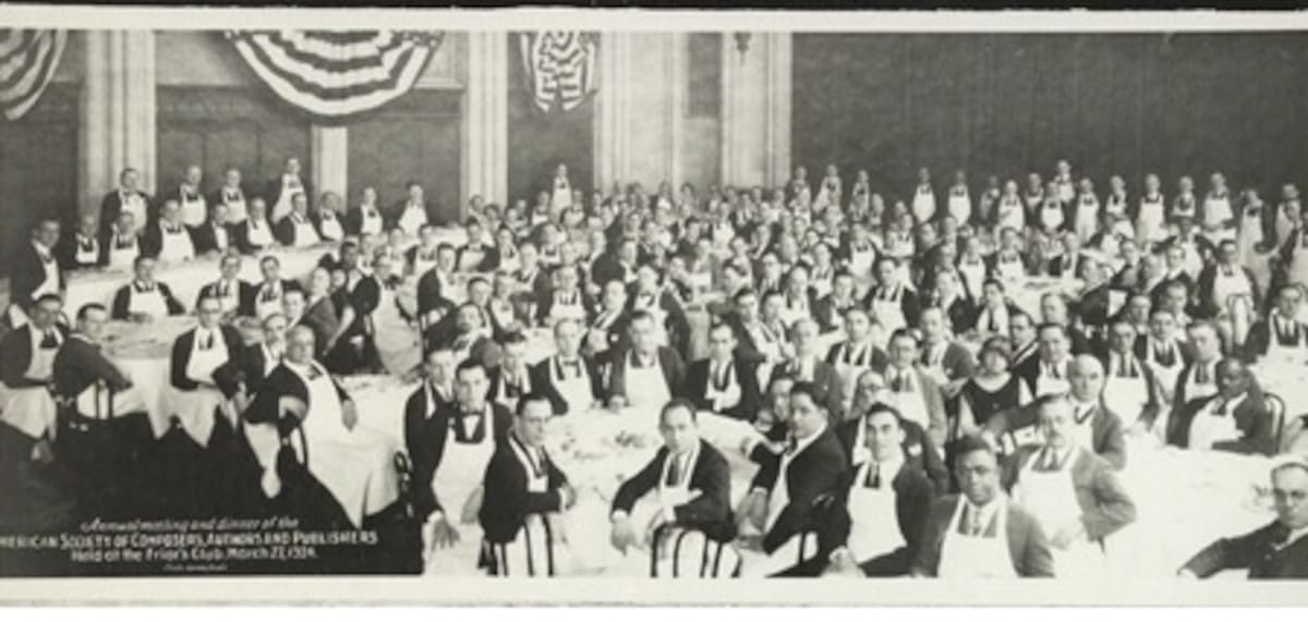 American Society of Composers, Authors, and Publishers, 1914.
