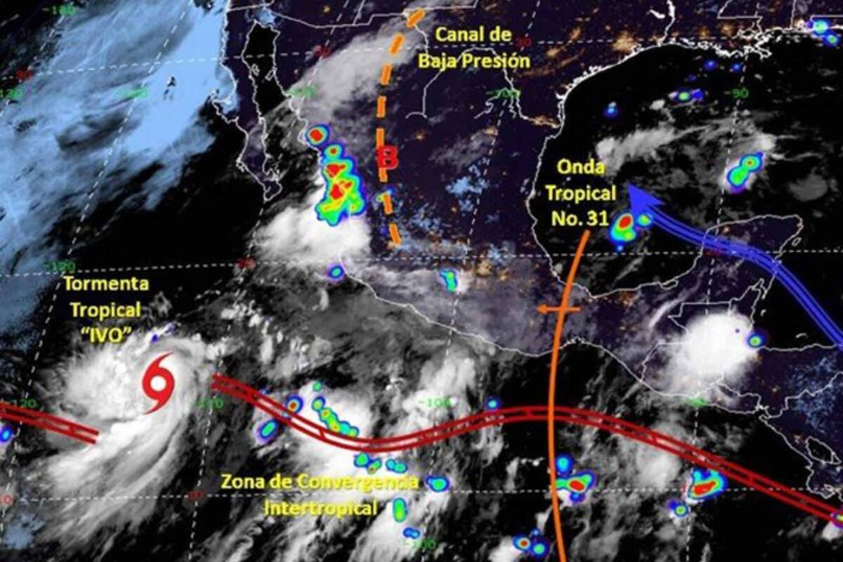 Monitorea Protección Civil trayectoria de Tormenta Tropical 'Ivo'