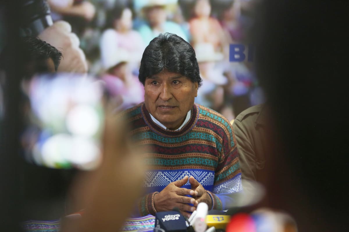 BOL01 LA PAZ (BOLIVIA) 11-04-2024.- El expresidente de Bolivia, Evo Morales será observador de las elecciones en México, invitado por Morena. EFE/Luis Gandarillas
