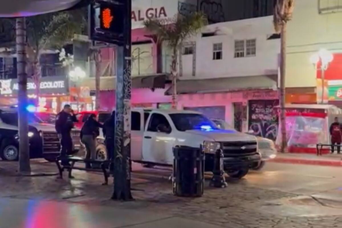 Ataque armado contra guardia de seguridad en Zona Centro de Tijuana