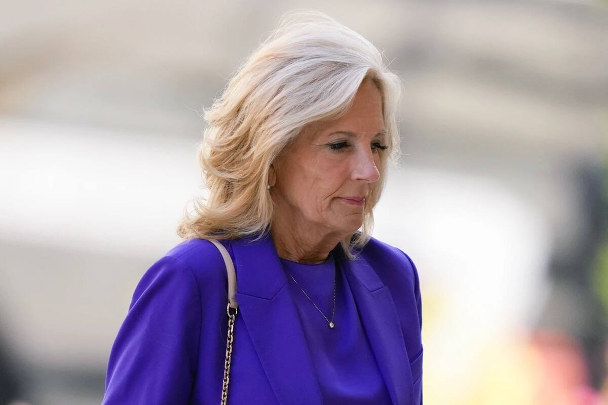 Jill Biden, primera dama de Estados Unidos, llega al juicio en contra de su hijo. | AP