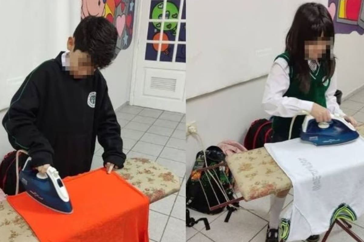 Escuela en Paraguay enseña a sus estudiantes a planchar y cocinar