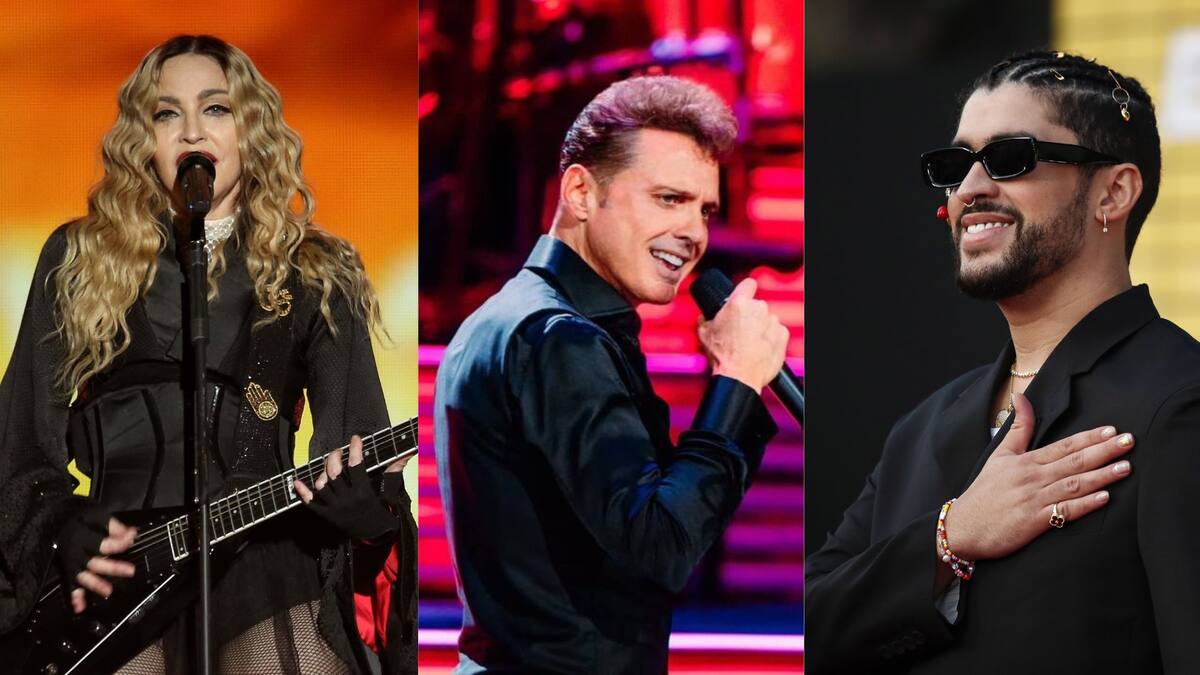 Madonna, Luis Miguel y Bad Bunny lideran las giras más exitosas del año