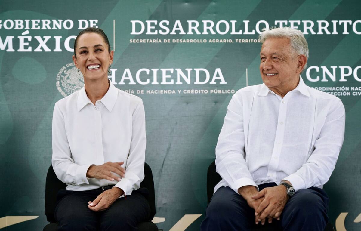 Sheinbaum Pardo y López Obrador realizan gira conjunta. Foto: Cortesía