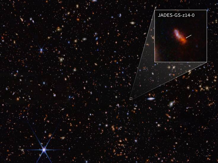 Telescopio James Webb observa la galaxia más antigua conocida