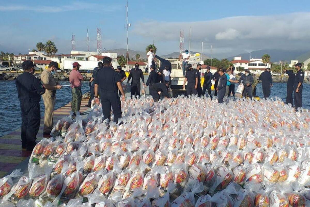 Envía Gobierno de BC apoyos alimenticios a Isla de Cedros