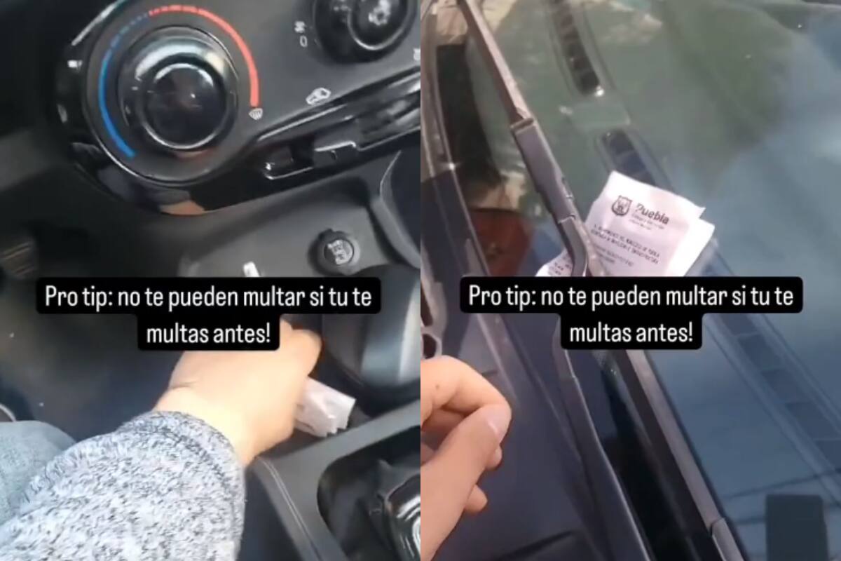 Hombre comparte su truco para evitar que le pongan multas de tránsito (VIDEO)