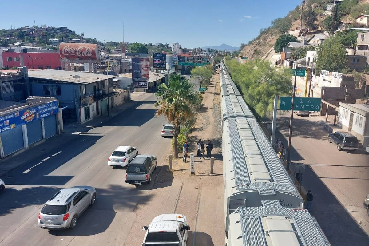 Muere un hombre al ser impactado por el tren en Nogales