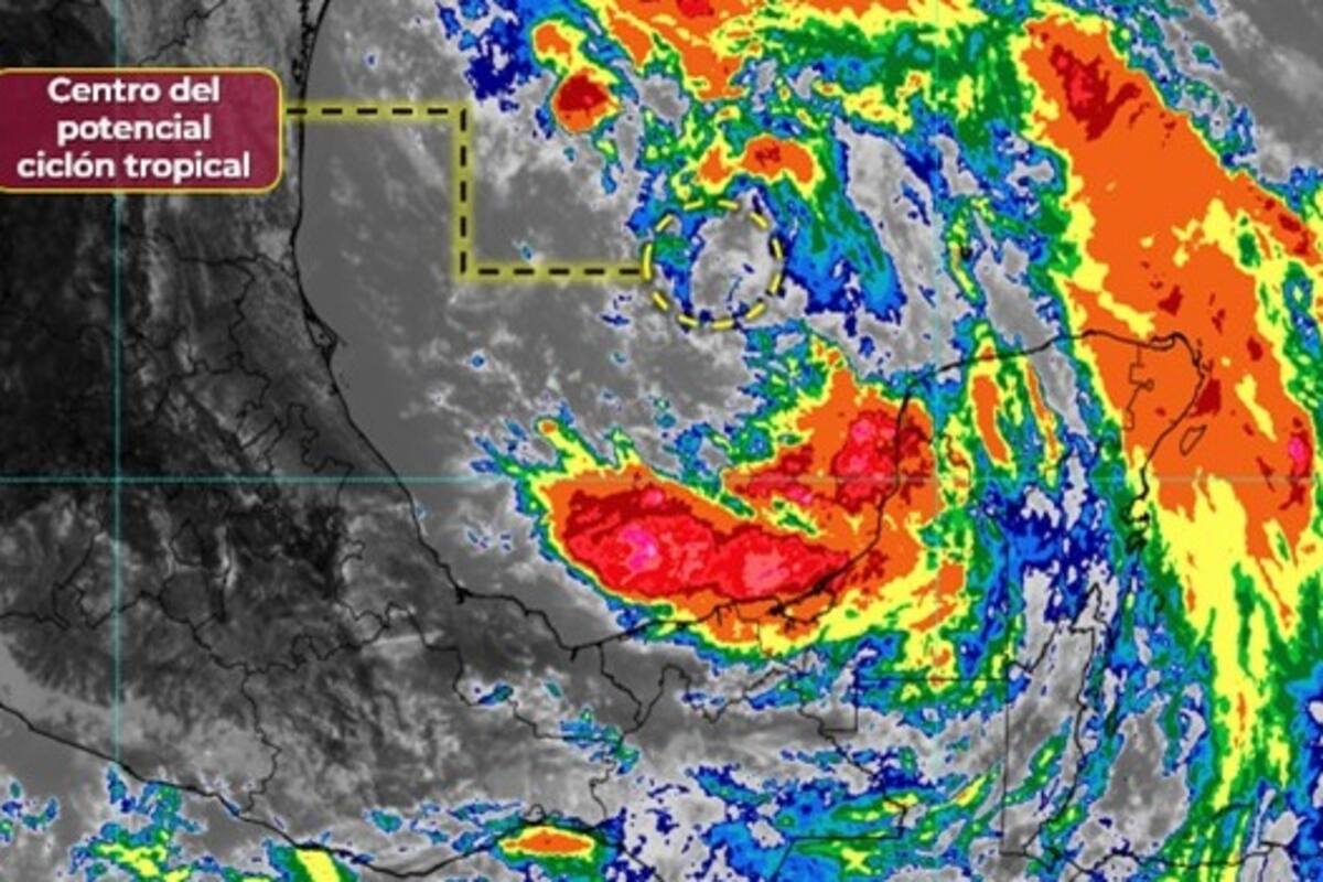 Potencial ciclón tropical Uno se localiza a 260 km de Yucatán