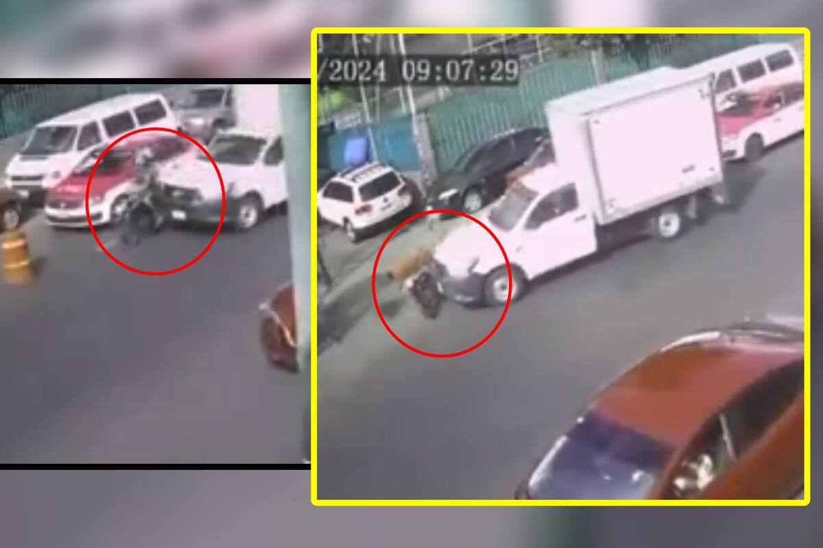 VIDEO: Momento en que auto atropella brutalmente a motociclistas y a un peatón en Cdmx
