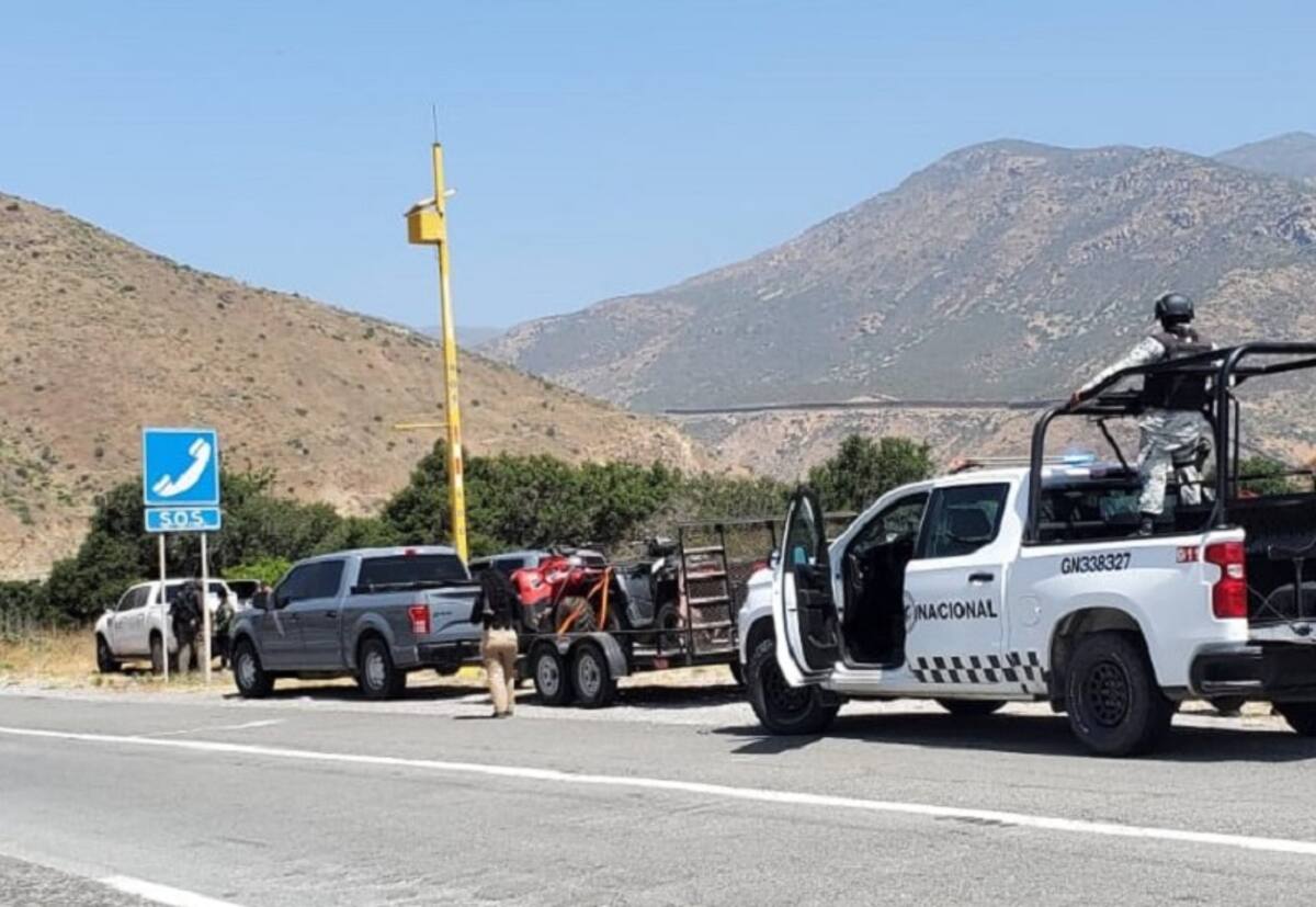 El operativo de búsqueda se realizó en el kilómetro 141 de la autopista Tijuana-Mexicali.