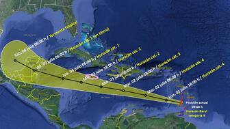 Yucatán en Alerta: Mortal huracán Beryl se dirige a la Península