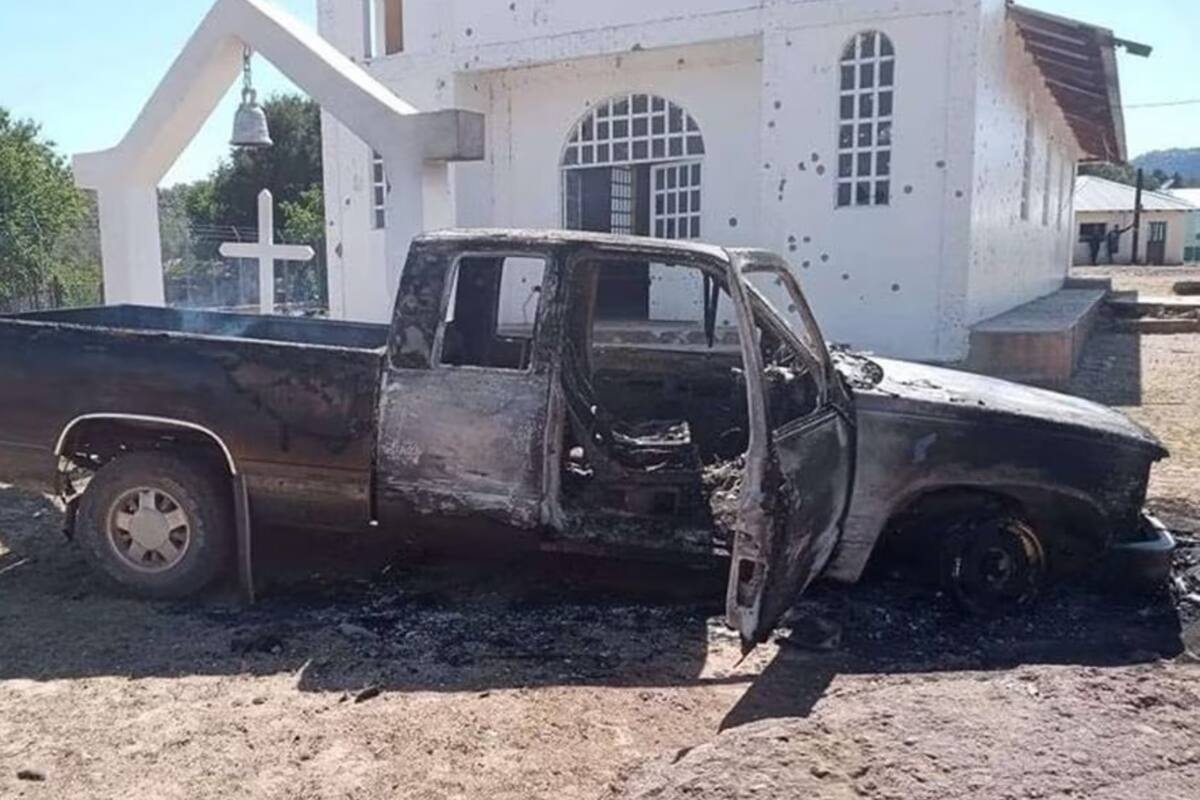 Balacera deja a joven sin vida y múltiples destrozos en iglesia de Guachochi, Chihuahua