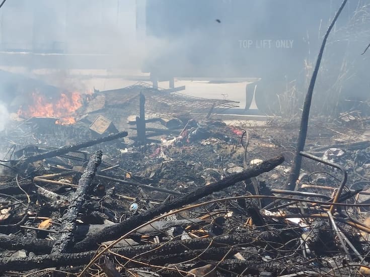 Incendio consume dos casas en la colonia Nueva Esperanza