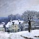 El Encanto de la Nieve en la “Place du Chenil” de Alfred Sisley 
