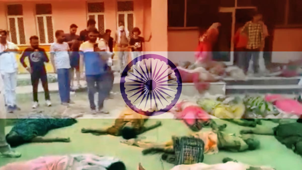 Una mortal estampida en la India tras una ceremonia de oración ha cobrado cerca de 100 vidas. Foto: X @surekha_bharat