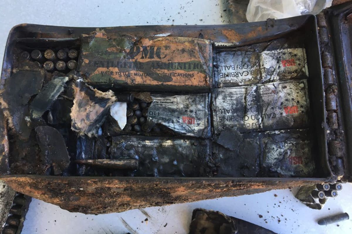 Semar identifica cajas con municiones a bordo de embarcación hundida 