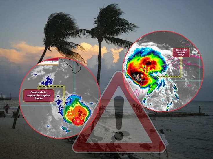 Huracán Beryl y Aletta en México: Así afectarán el clima en cada estado del País este viernes