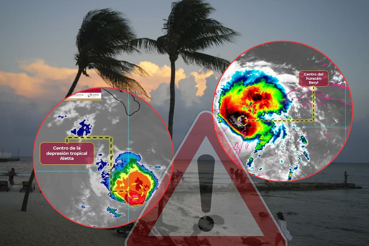 Huracán Beryl y Aletta en México: Así afectarán el clima en cada estado del País este viernes