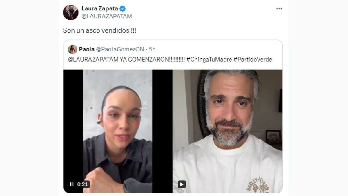 Laura Zapata, hermana de Thalía, criticó el video de Jaime Camil en apoyo a Blanca Vergel, sin saber que era una parodia.