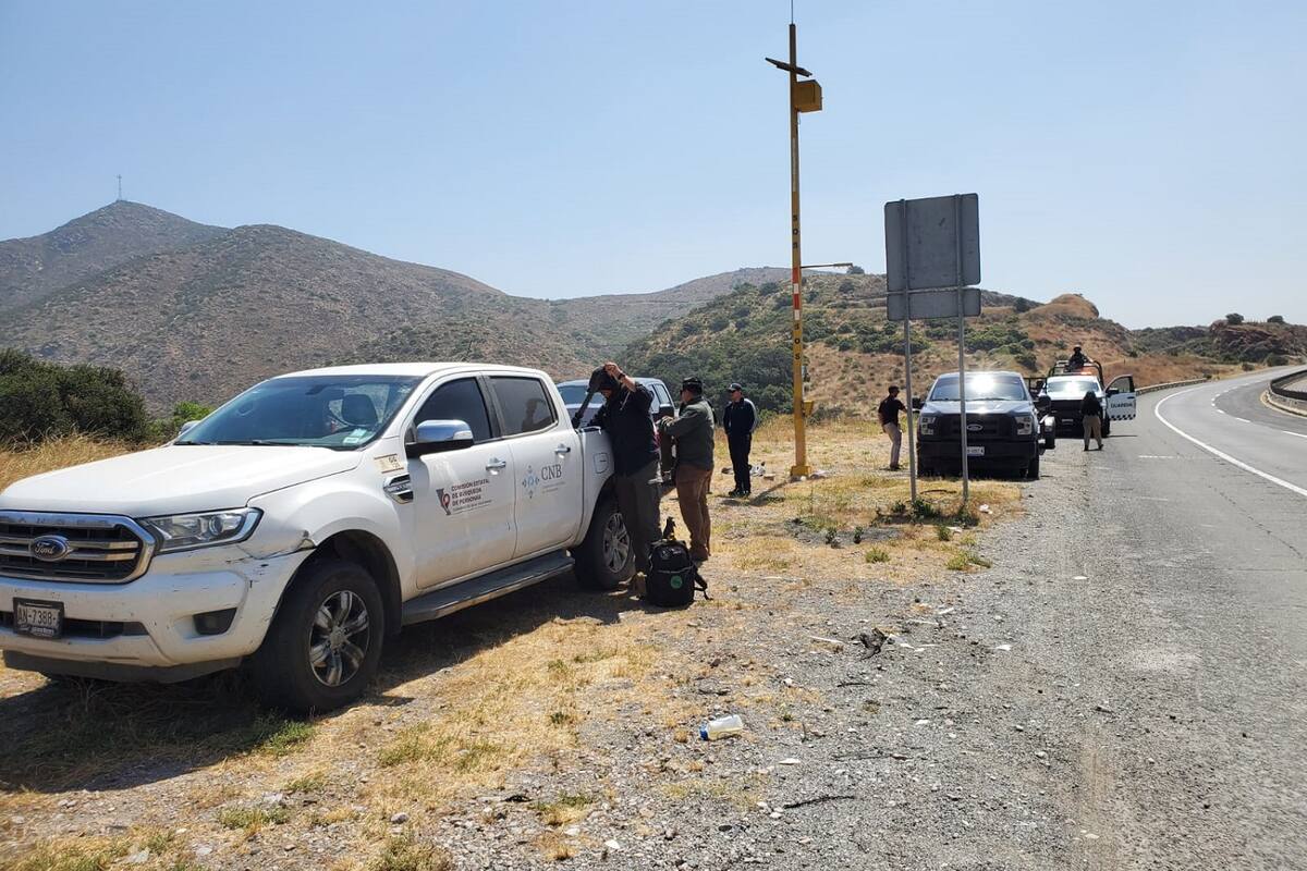 FGE realiza operativo de búsqueda en la autopista Tijuana-Mexicali