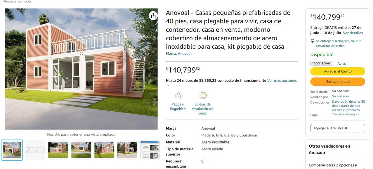 Una casa prefabricada se puede adquirir por 140 mil 799 pesos