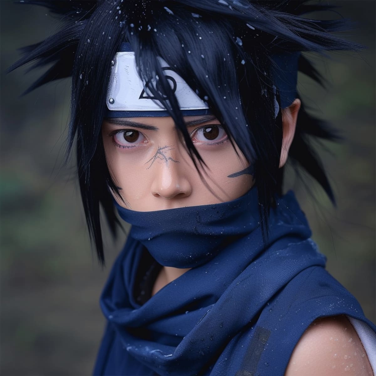 Sasuke de Naruto en la vida real según la Inteligencia Artificial