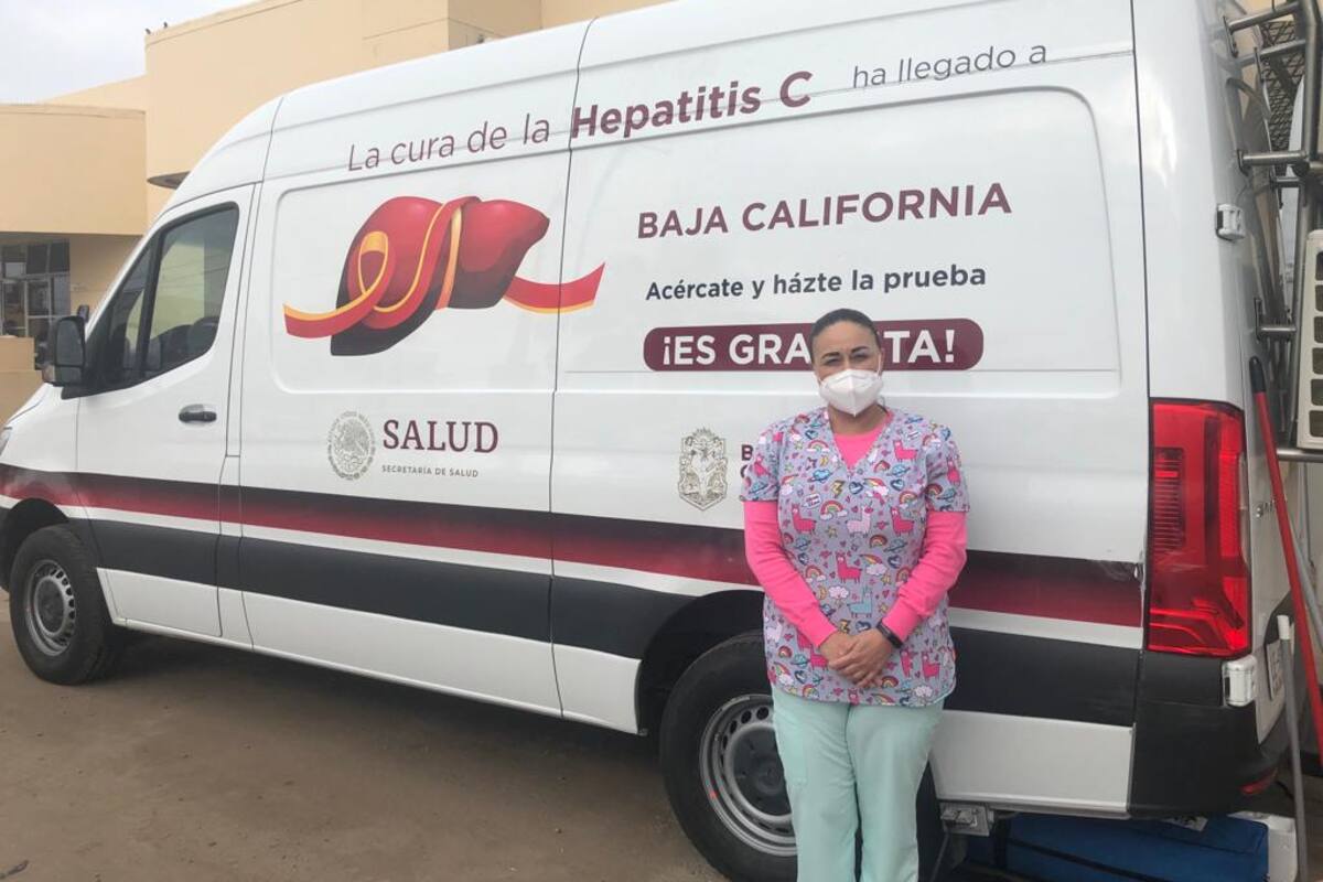 Instalan módulo de pruebas para hepatitis ''C'' afuera del Hospital General de Rosarito